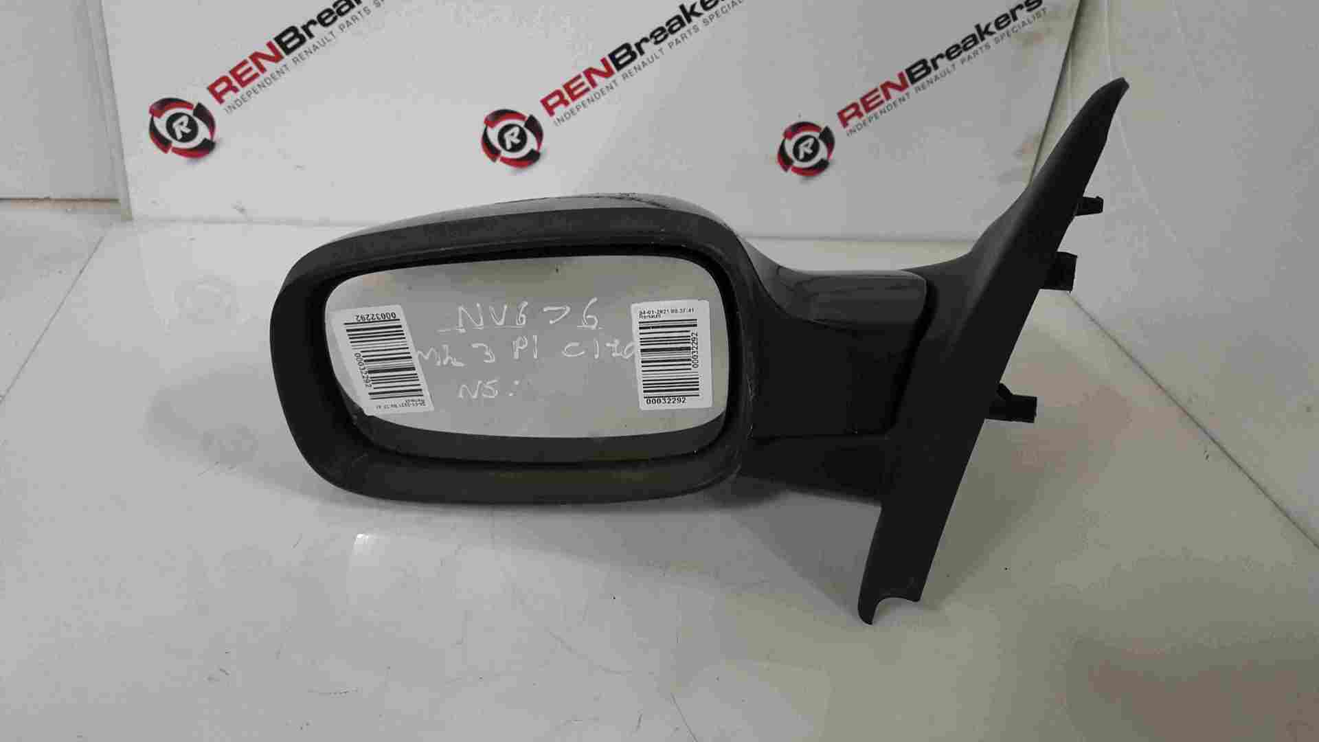 Thumb 3 Renault Clio MK3 2005-2009 Passenger NS Wing Mirror Black 676