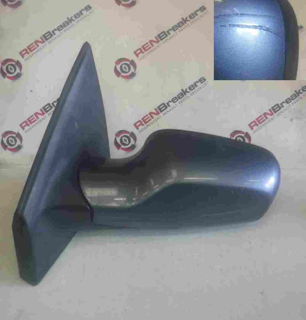 Renault Clio MK3 2005-2009 Passenger NS Wing Mirror Grey Blue Purple TEJ47