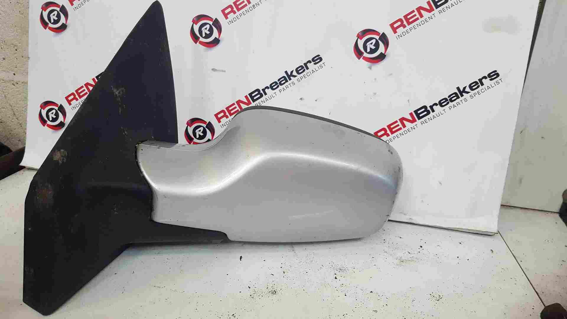 Renault Clio MK3 2005-2009 Passenger NS Wing Mirror Silver TED69