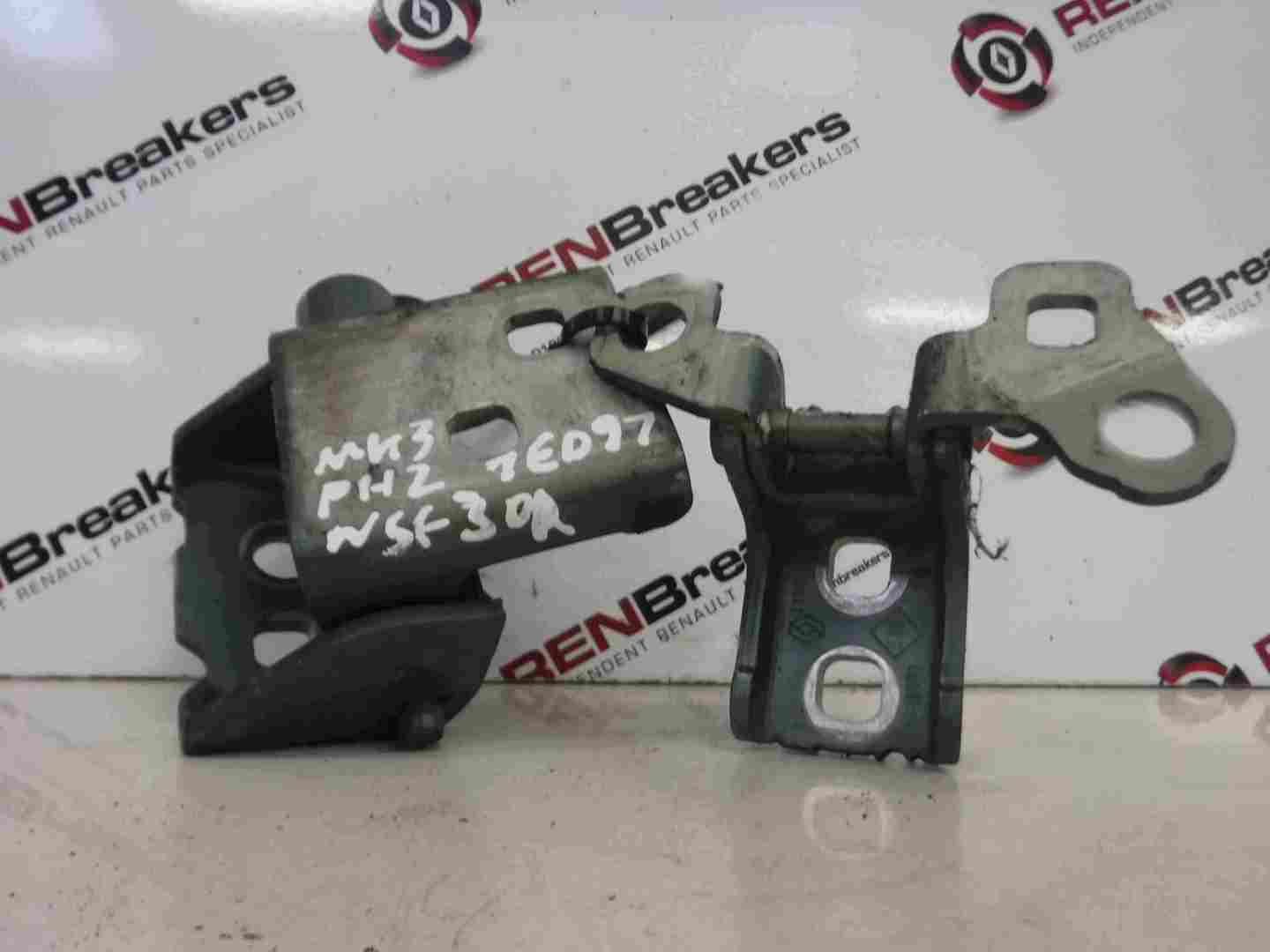 Renault Clio MK3 2005-2009 Passenger NSF Front Door Hinges Green TED97