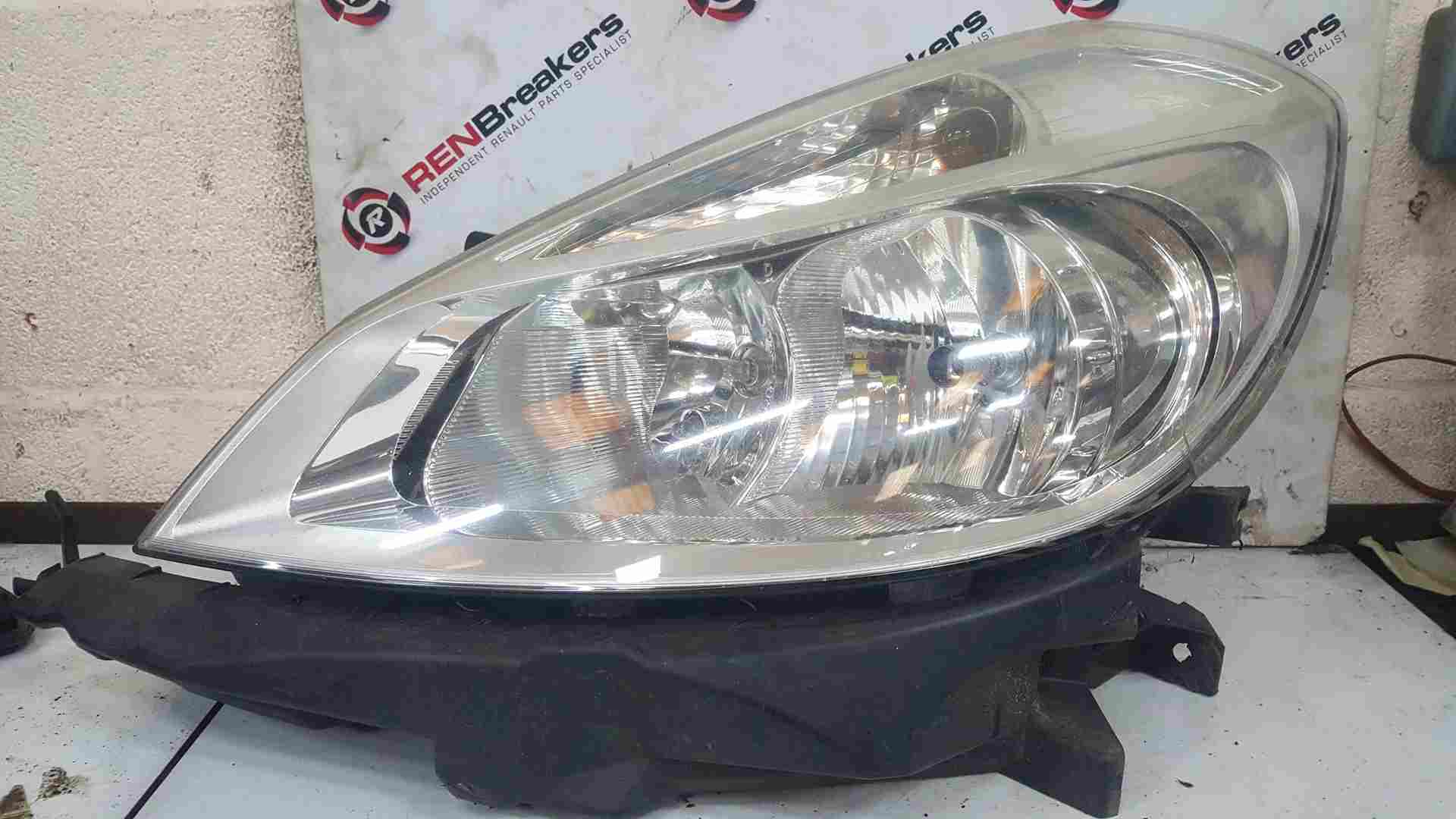 Renault Clio MK3 2005-2009 Passenger NSF Front Head Lamp Headlight Chrome Crack