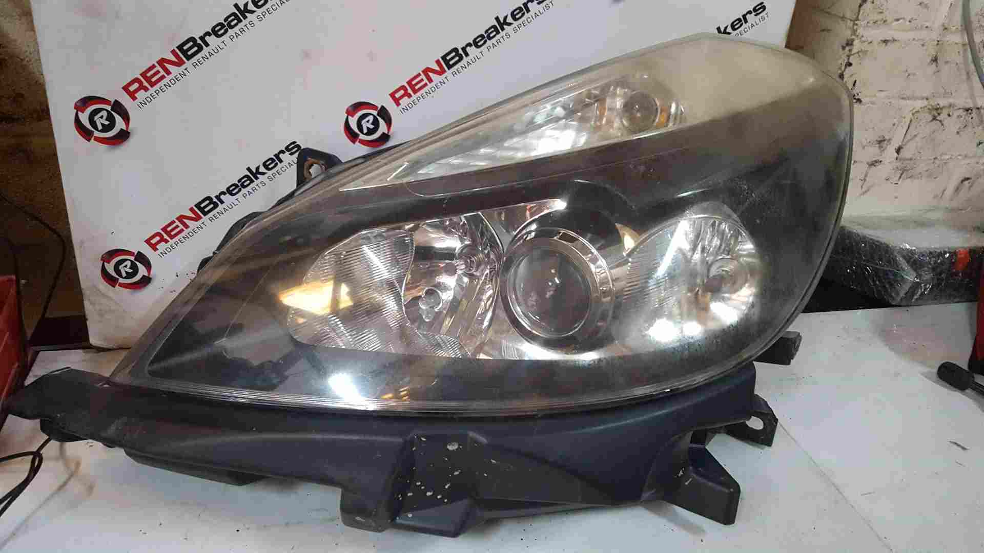 Thumb 2 Renault Clio MK3 2005-2009 Passenger NSF Front Headlight Black Backing
