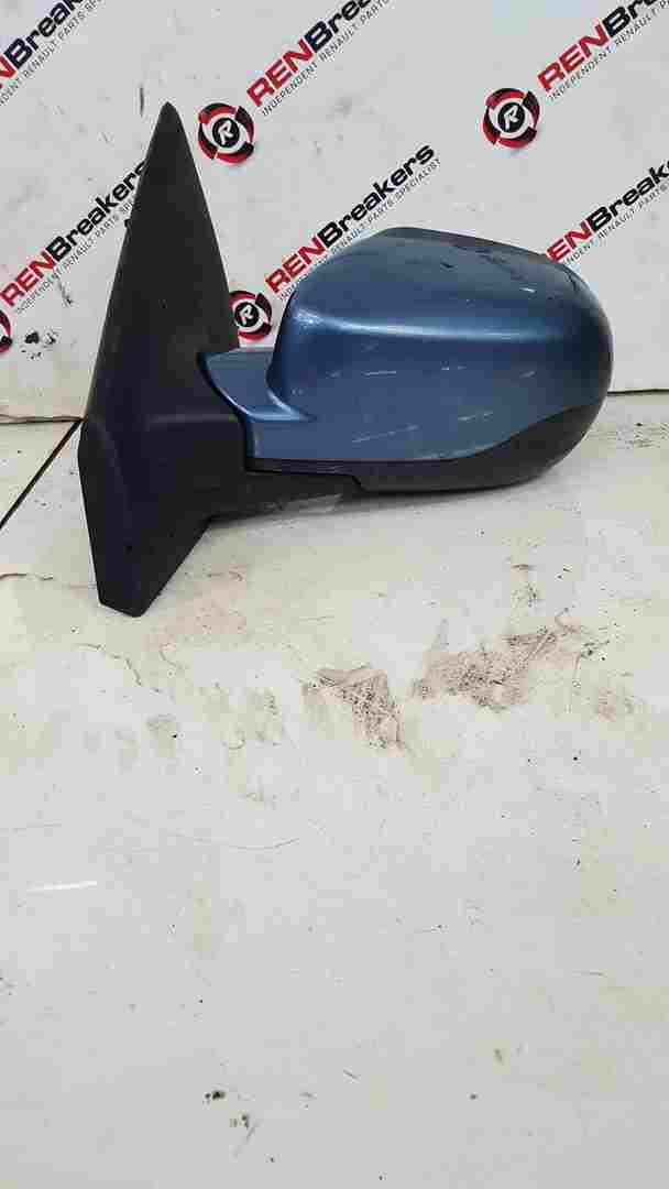 Thumb 4 Renault Clio MK3 2005-2009 Passenger NSF Wing Mirror Blue Ternl