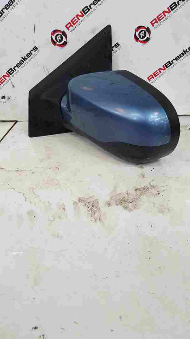 Thumb 5 Renault Clio MK3 2005-2009 Passenger NSF Wing Mirror Blue Ternl