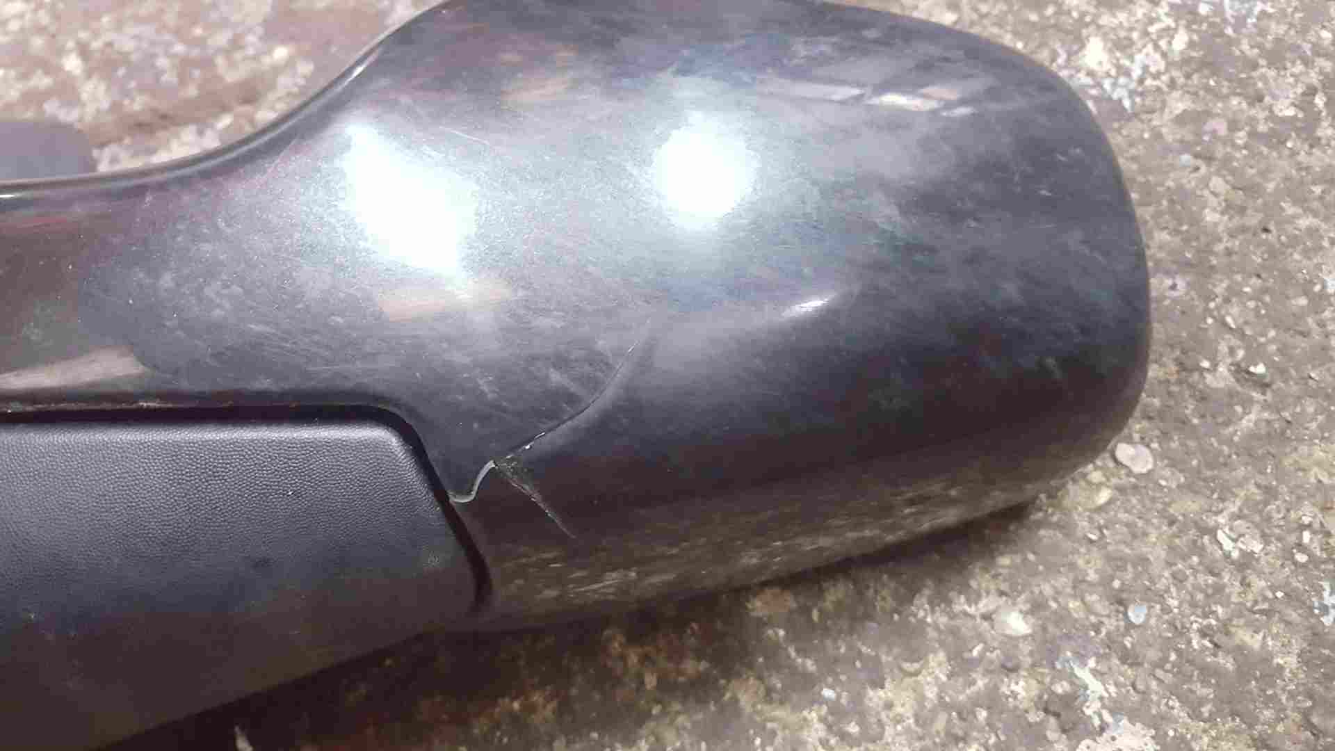 Thumb 2 Renault Clio MK3 2005-2009 Passenger Ns Wing Mirror Black 676 Cracked Case
