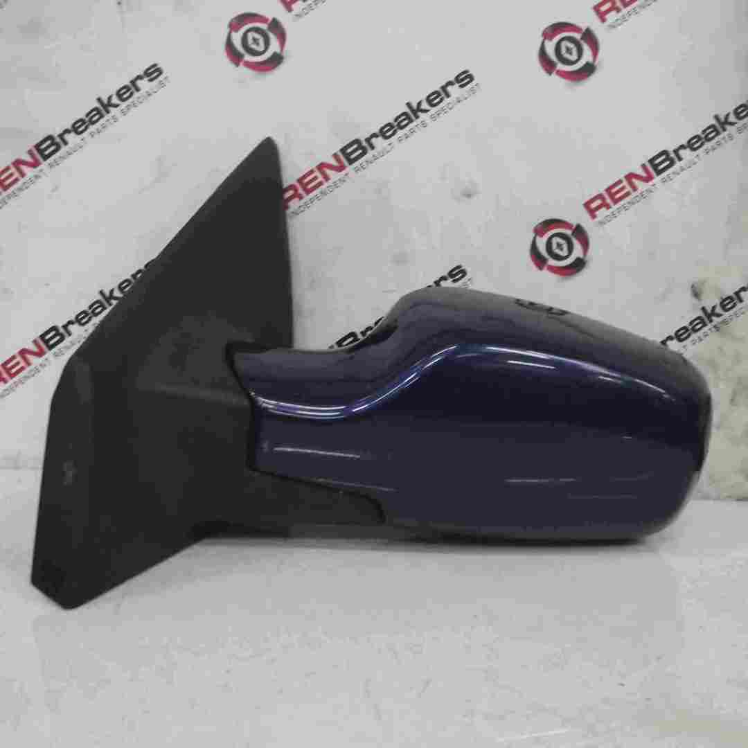 Renault Clio MK3 2005-2009 Passenger Ns Wing Mirror Blue 460 MANUAL