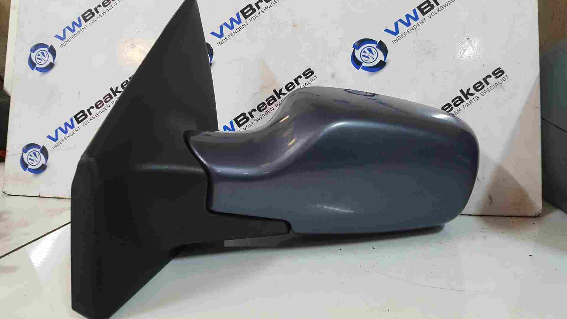 Renault Clio MK3 2005-2009 Passenger Ns Wing Mirror Blue Purple Tej47 Chipped