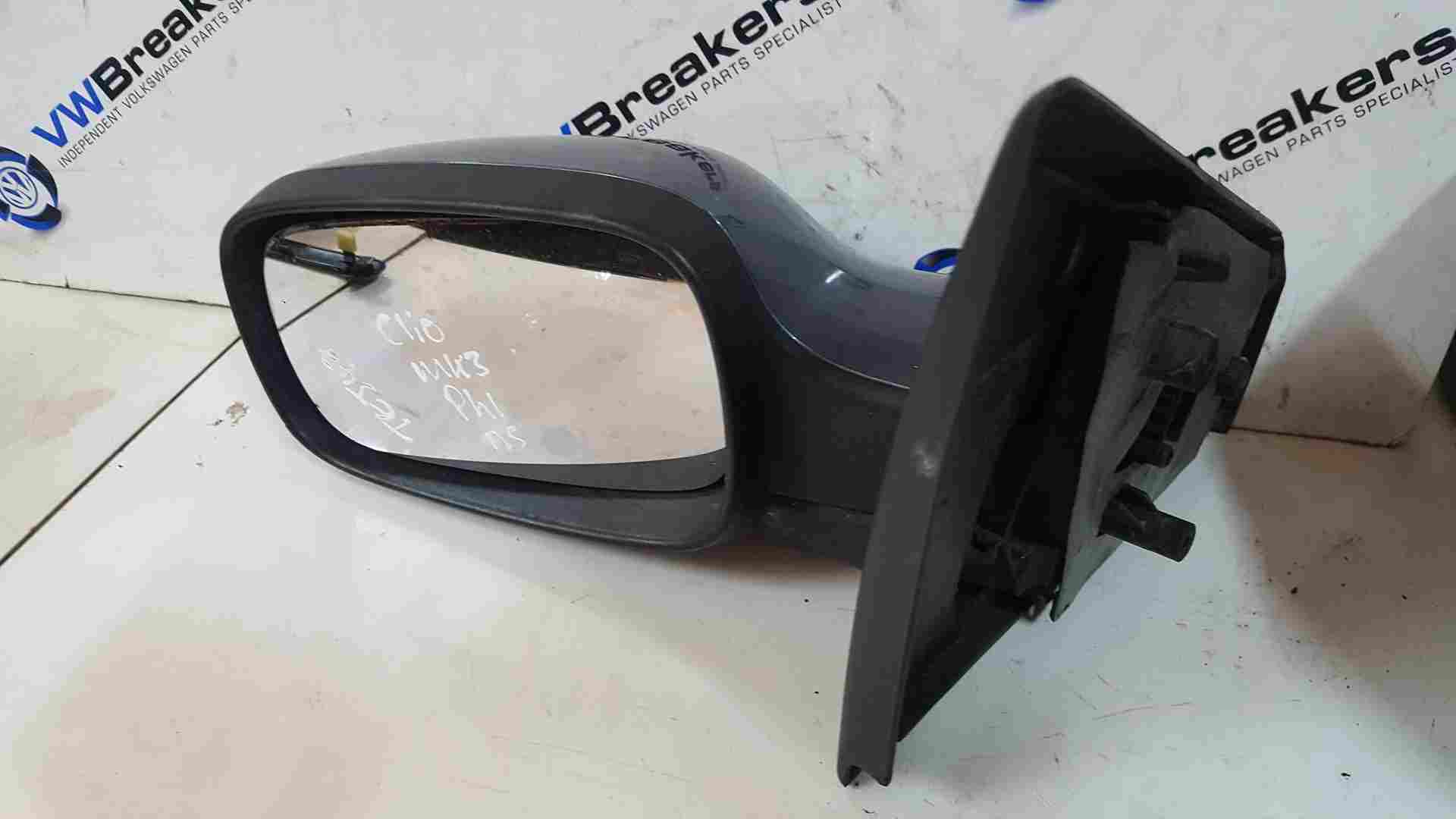 Thumb 4 Renault Clio MK3 2005-2009 Passenger Ns Wing Mirror Blue Purple Tej47 Chipped
