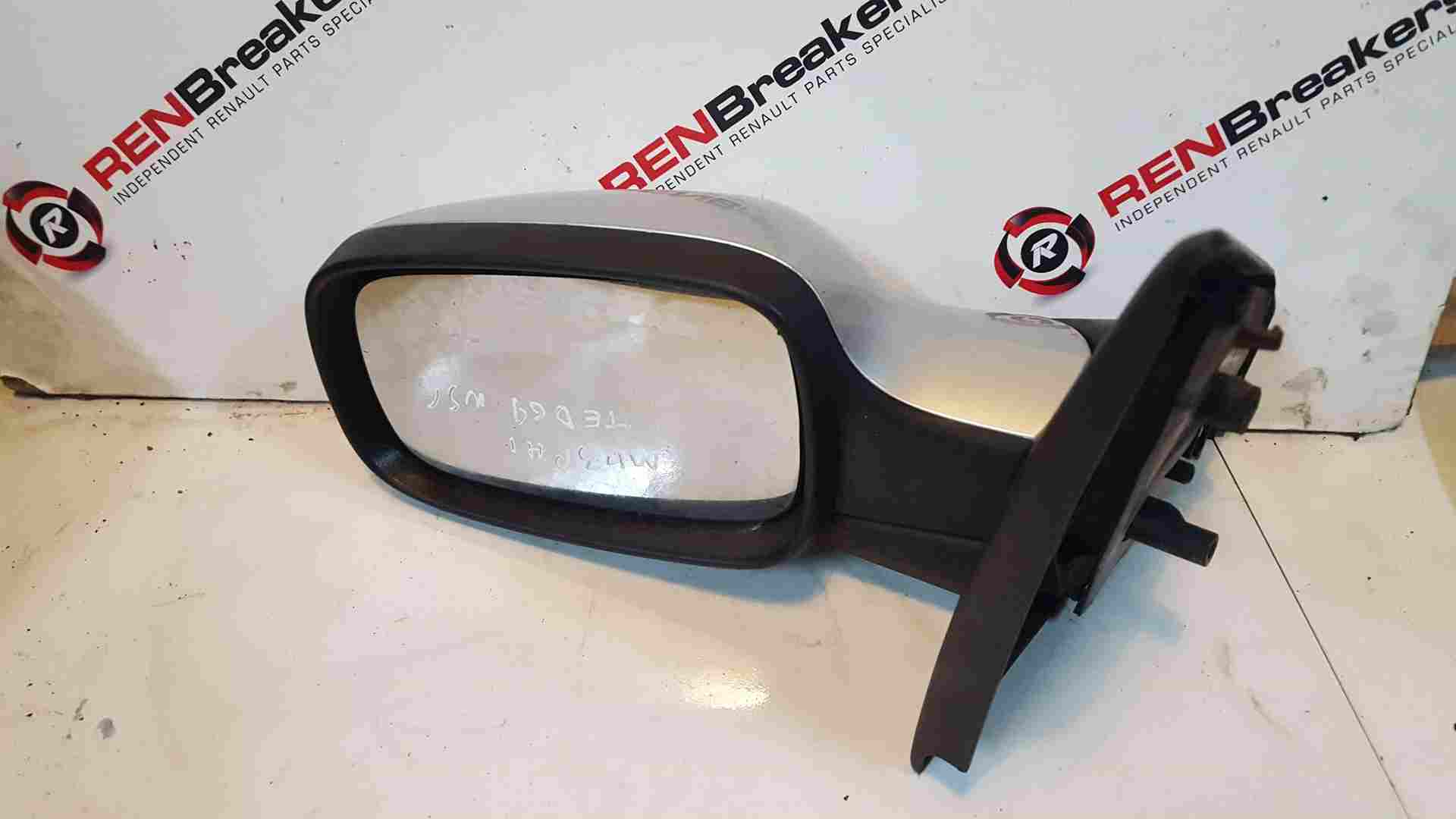 Thumb 3 Renault Clio MK3 2005-2009 Passenger Ns Wing Mirror Silver Ted69