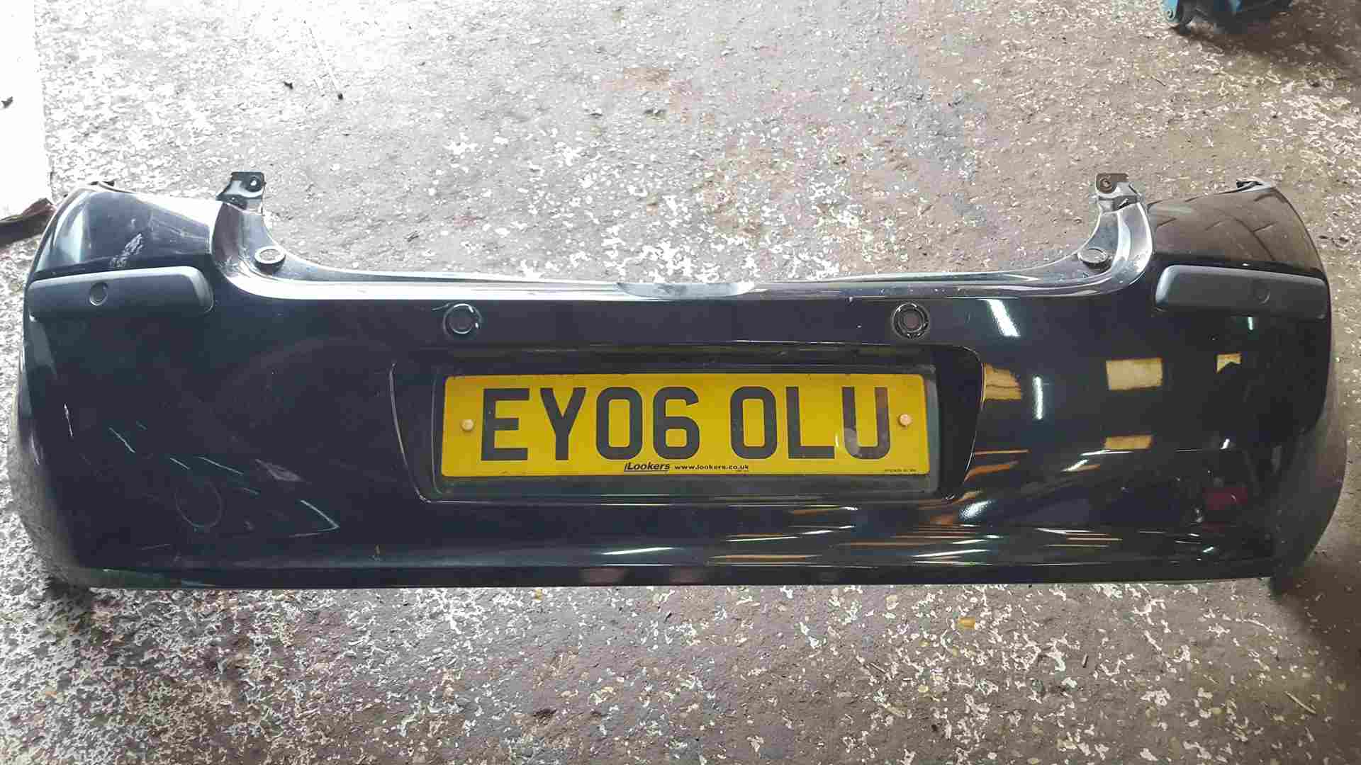 Thumb 3 Renault Clio MK3 2005-2009 Rear Bumper Black 676 + Reverse Sensors