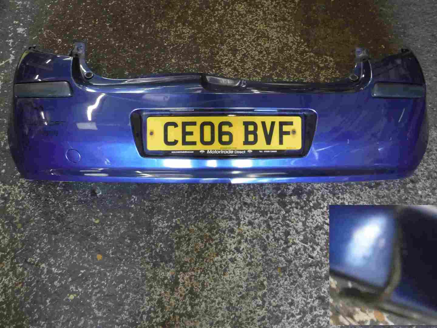 Renault Clio MK3 2005-2009 Rear Bumper Blue 432 CHEAP