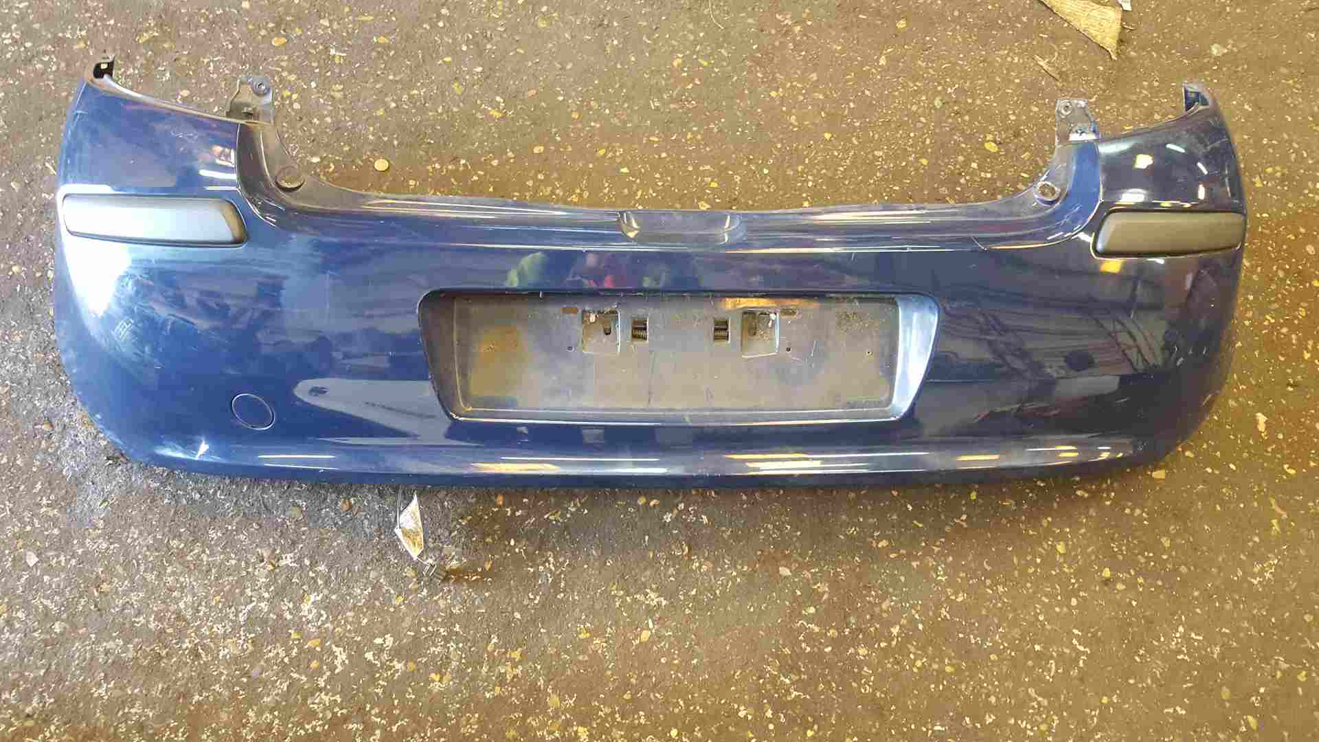 Renault Clio MK3 2005-2009 Rear Bumper Blue 460 SOME DAMAGE