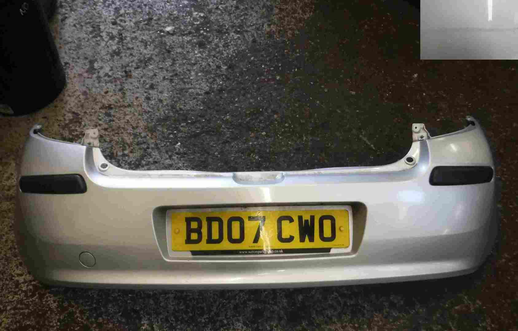 Renault Clio MK3 2005-2009 Rear Bumper Silver TED69