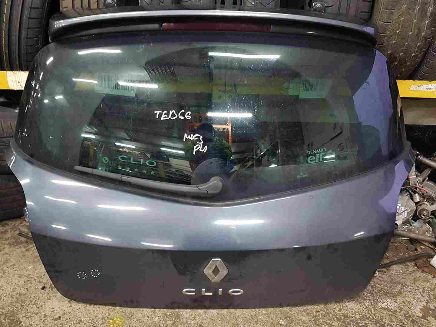 Renault Clio MK3 2005-2009 Rear Tailgate Boot Grey Teb66 + Spoiler