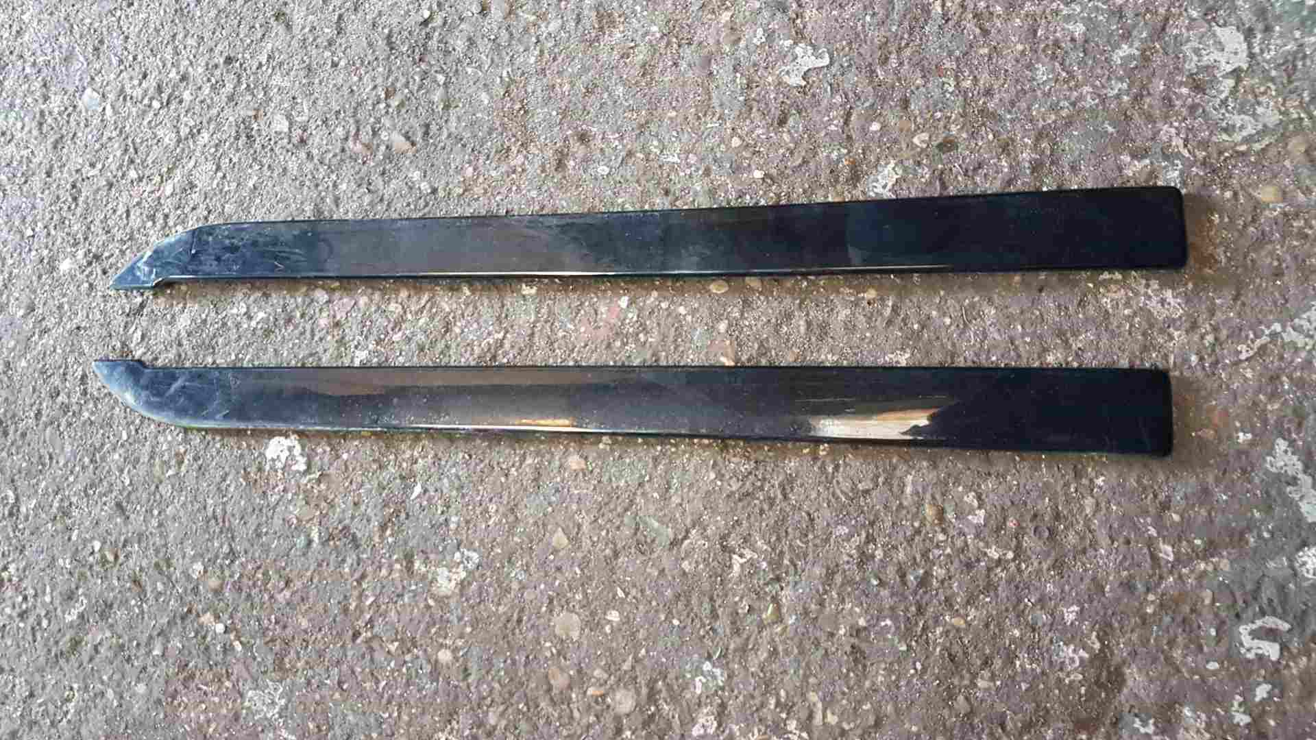 Renault Clio MK3 2005-2009 Roof Panels Trim Inserts 3Dr PANO Sunroof Black 