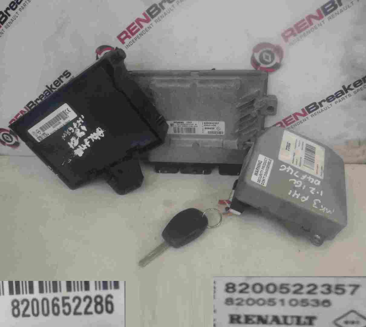 Renault Clio MK3 2005-2012 1.2 16v ECU SET UCH BCM Steering ECU   Key Fob