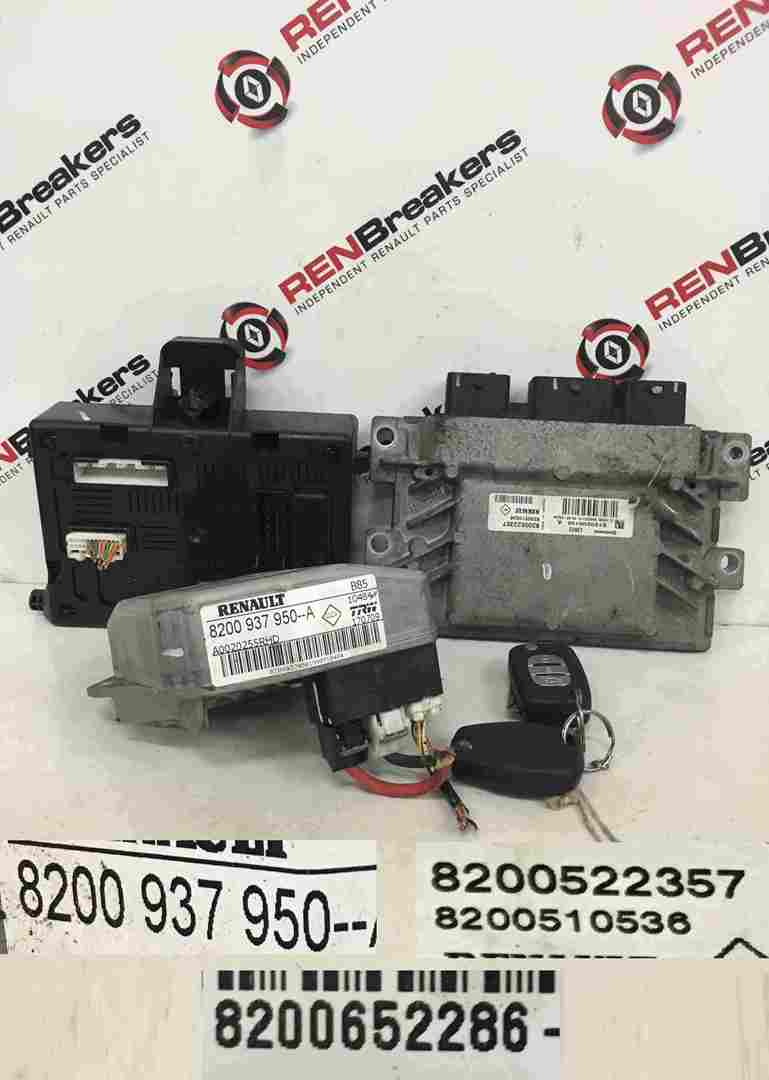 Renault Clio MK3 2005-2012 1.2 16v ECU SET UCH BCM Steering ECU + Key Fob