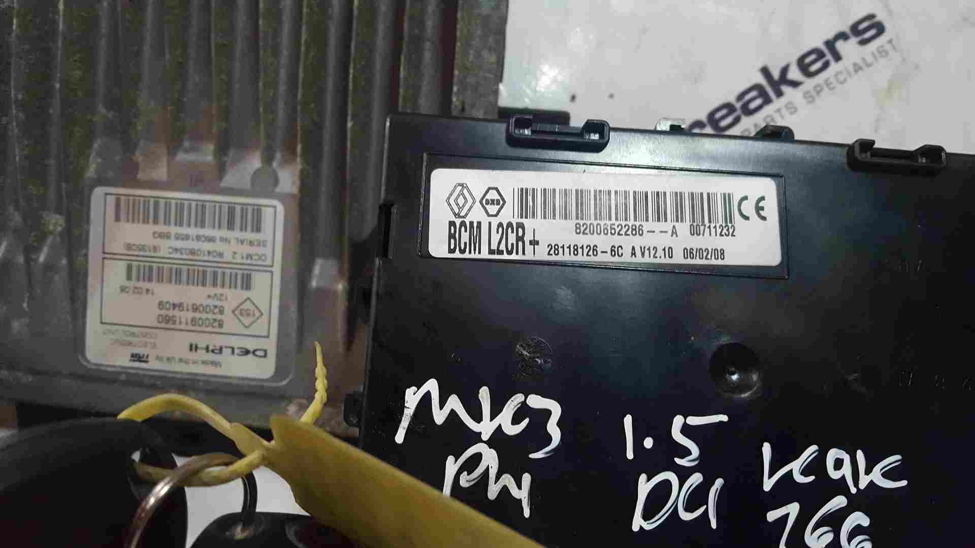 Thumb 5 Renault Clio MK3 2005-2012 1.5 DCI Ecu SET Uch BCM Steering + 2 KEY Fobs