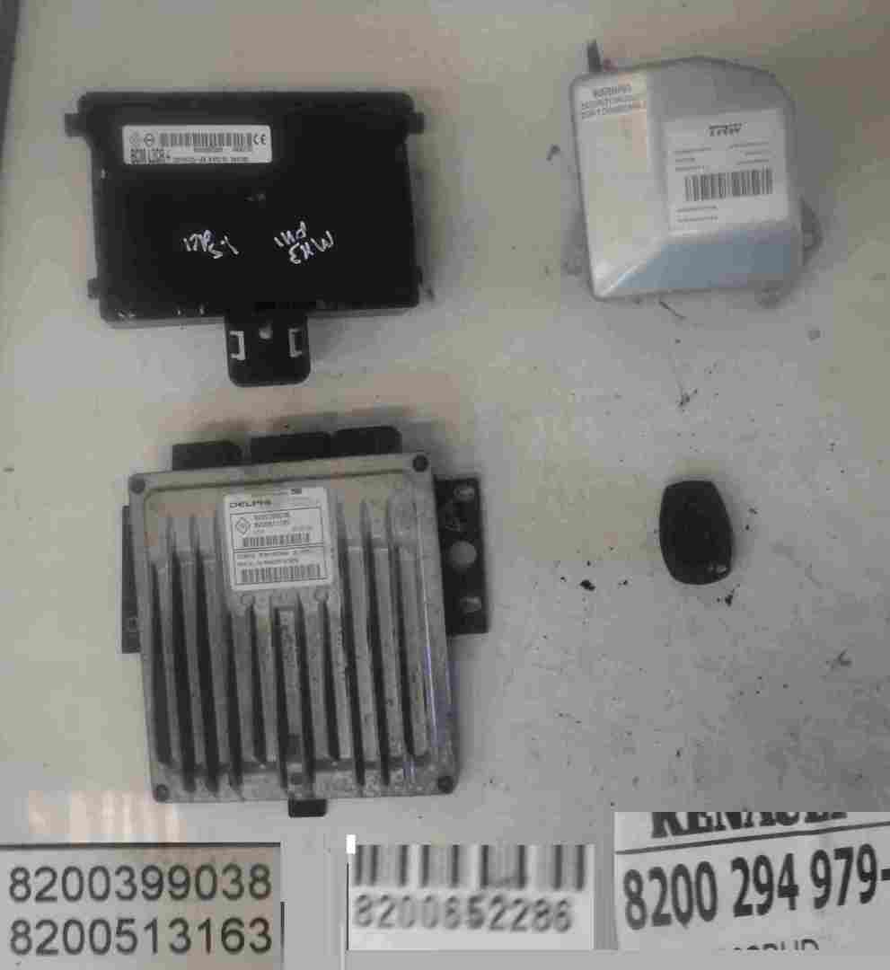 Renault Clio MK3 2005-2012 1.5 DCi ECU SET UCH BCM Immobiliser + Key Fob