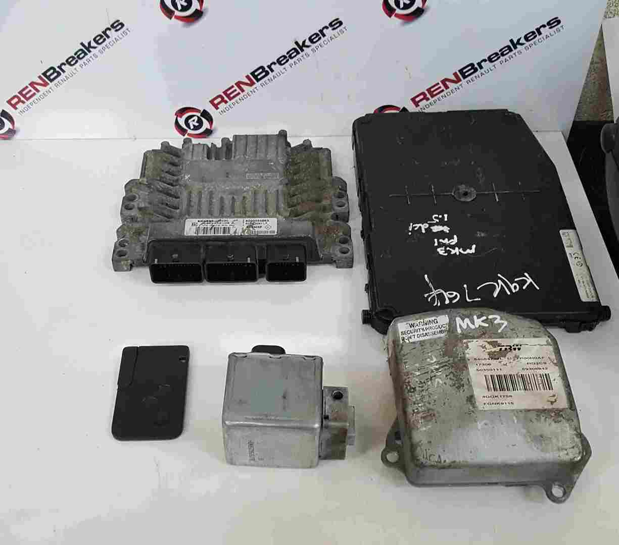 Renault Clio MK3 2005-2012 1.5 DCi ECU SET UCH BCM Immobiliser Lock + Key Card
