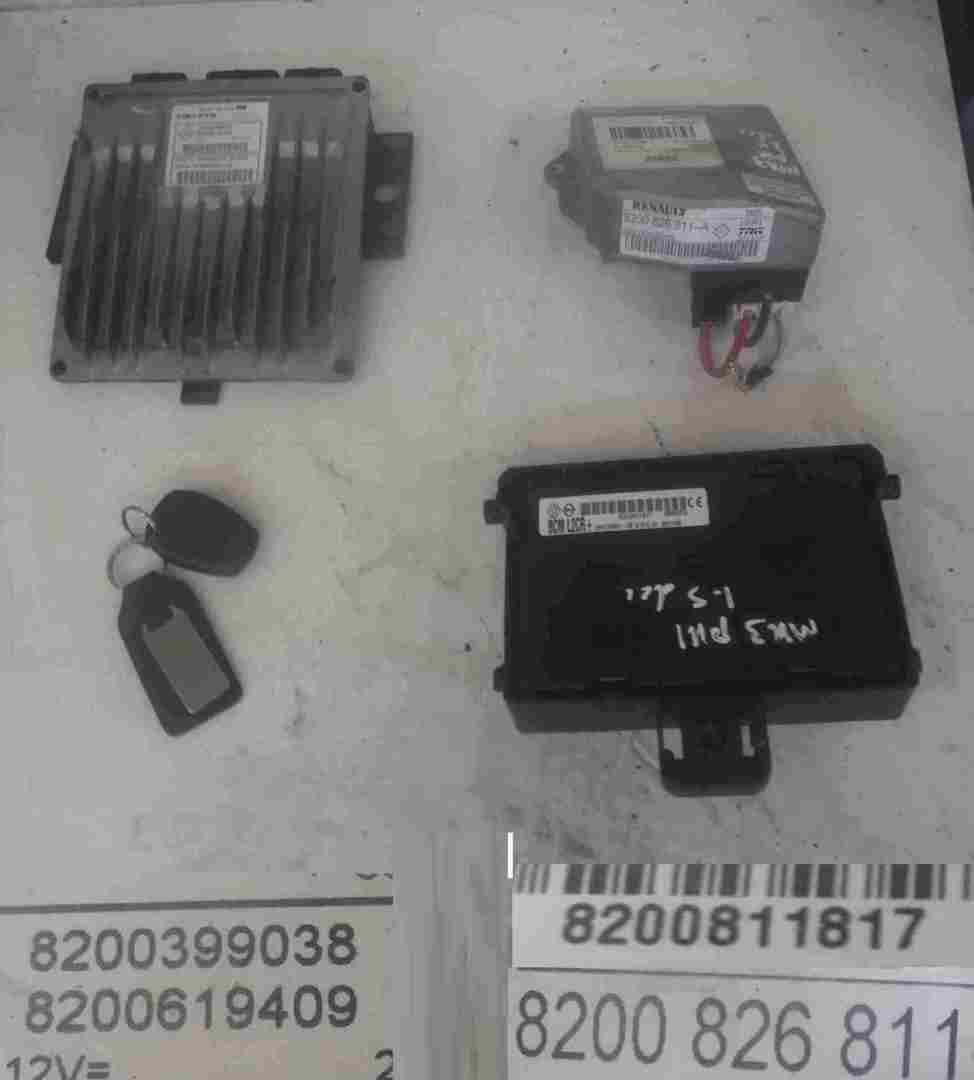 Renault Clio MK3 2005-2012 1.5 DCi ECU SET UCH BCM Steering ECU + Key Fob
