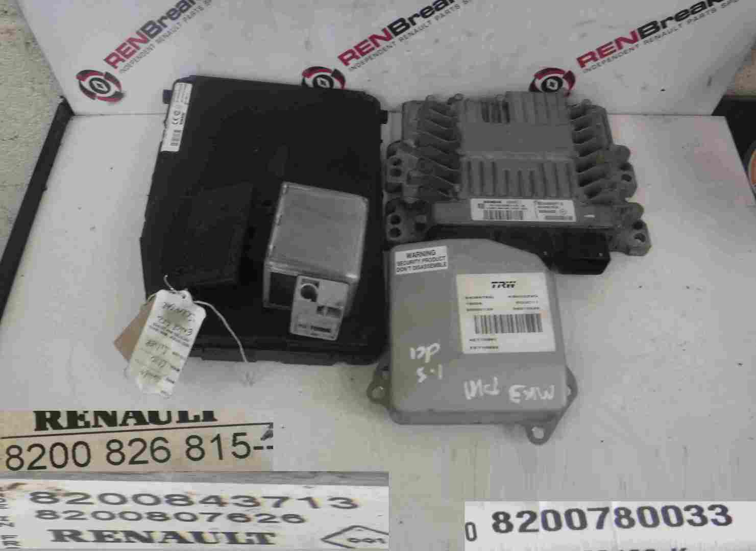 Renault Clio MK3 2005-2012 1.5 dCi ECU SET UCH BCM Steering ECU + Key Fob