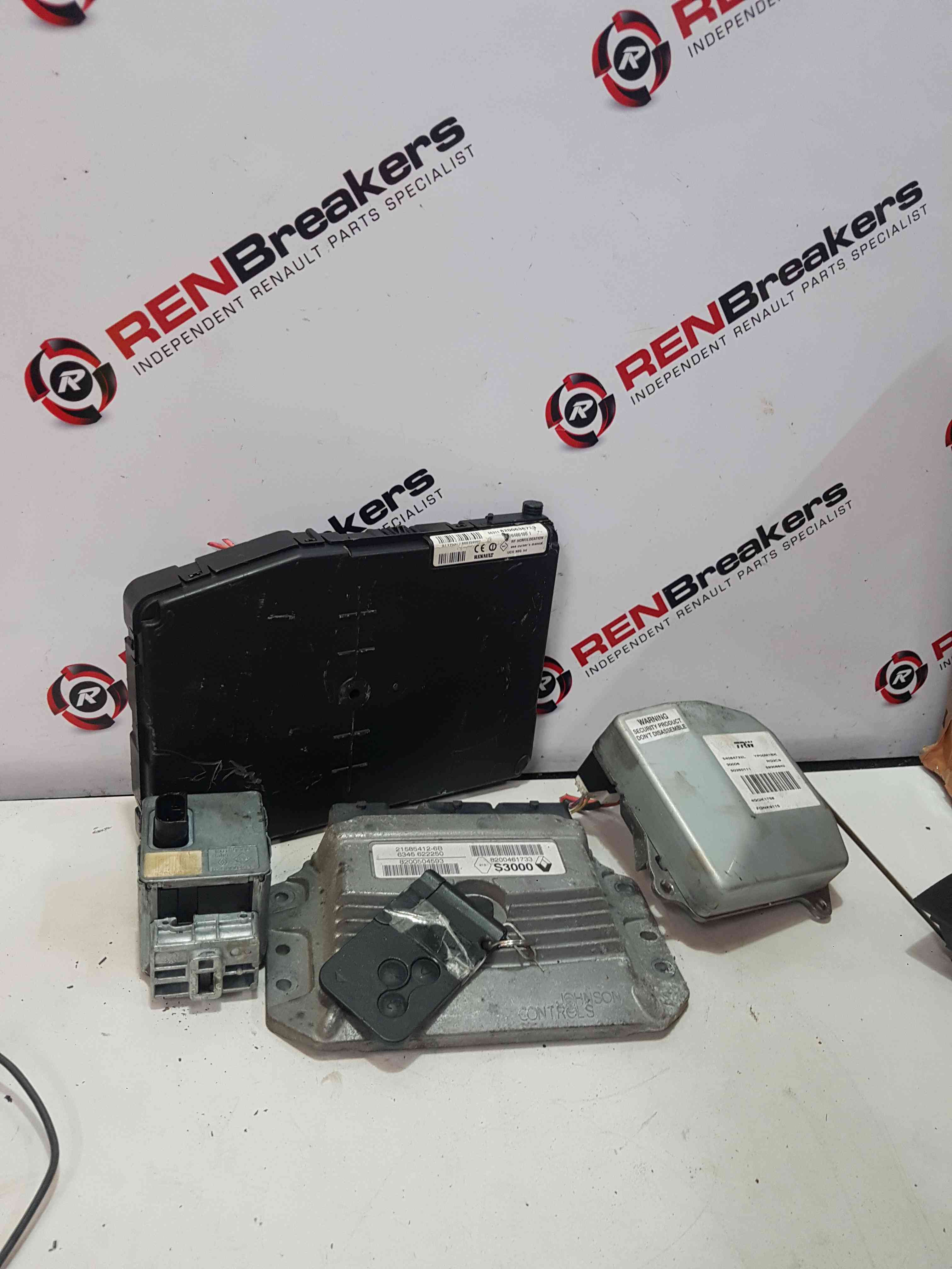 Thumb 8 Renault Clio MK3 2005-2012 1.6 16V ECU Set UCH Bcm Immobiliser Key Card k4m801  