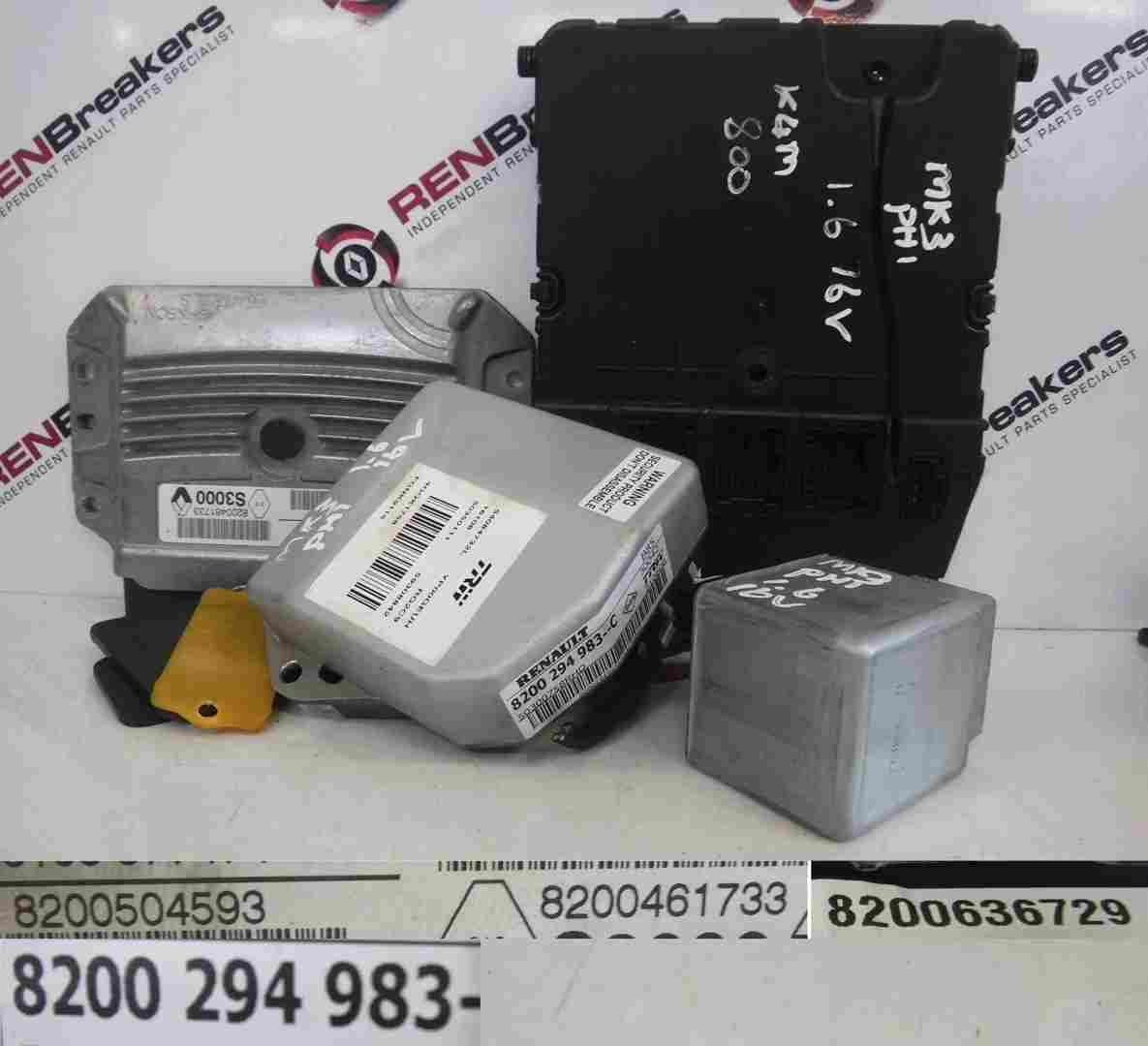 Renault Clio MK3 2005-2012 1.6 16v ECU SET UCH BCM Immobiliser + 1 Key Card
