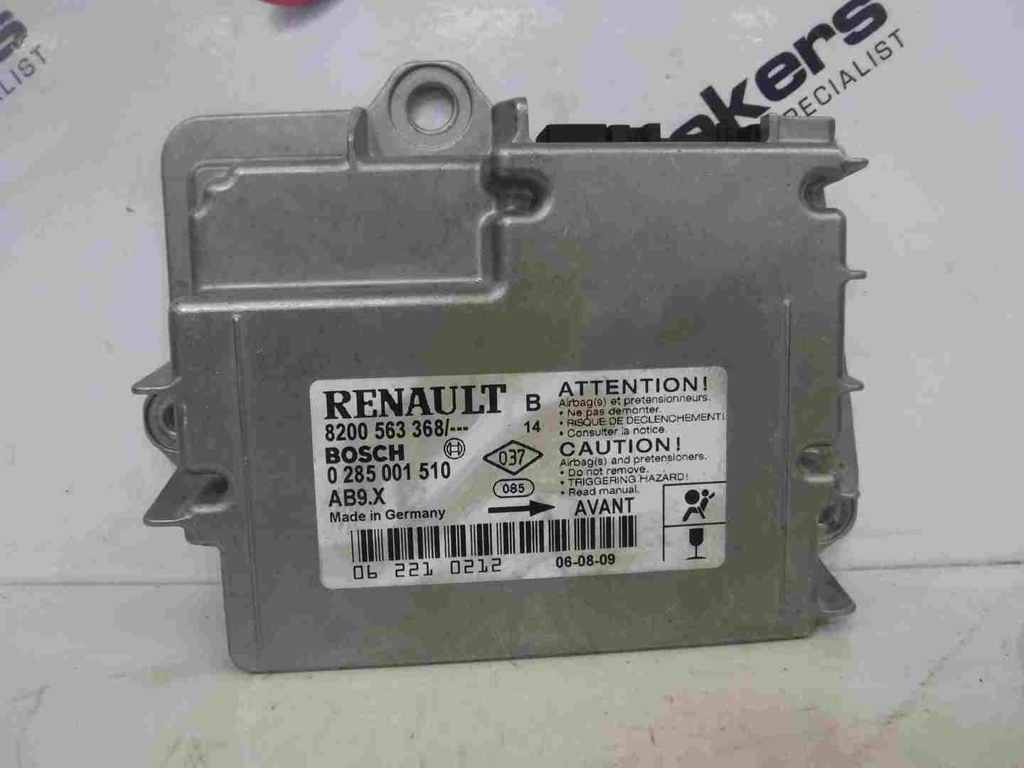 Renault Clio MK3 2005-2012 Airbag ECU Module Computer 8200563368