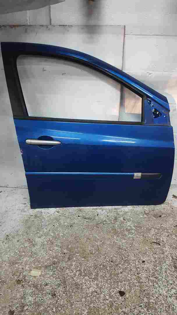 Renault Clio MK3 2005-2012 Drivers OSF Front Door Blue Terna 5Dr small dink