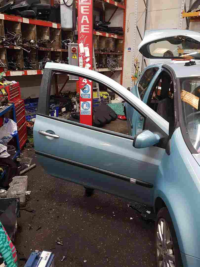 Renault Clio MK3 2005-2012 Drivers OSF Front Door Blue Ternk 3Door