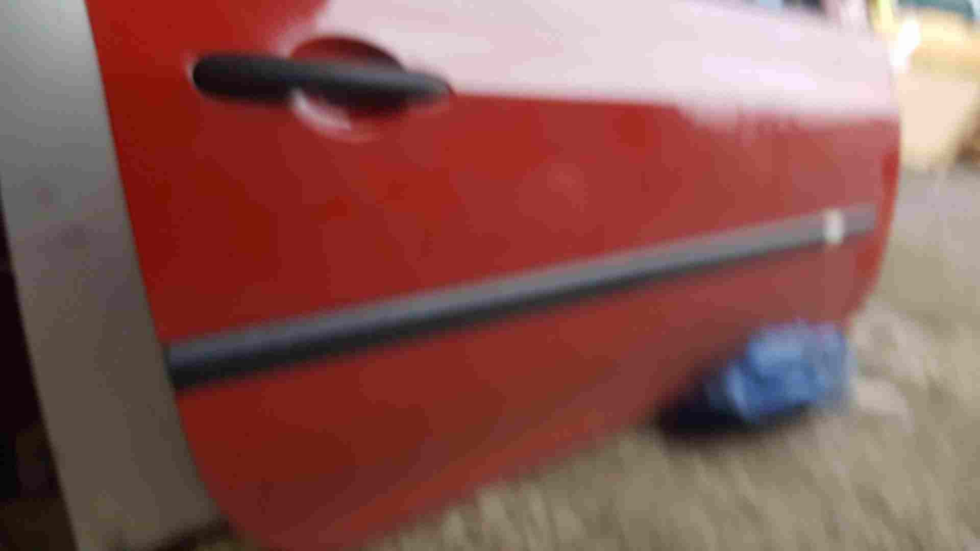 Thumb 3 Renault Clio MK3 2005-2012 Drivers OSF Front Door RED 727 3Dr