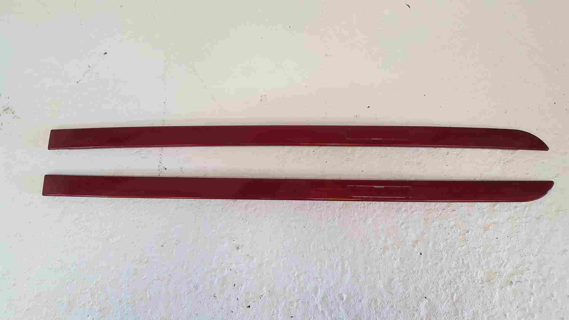Thumb 4 Renault Clio MK3 2005-2012 Drivers Os Roof Insert Trim Rack Cover Red TENNJ