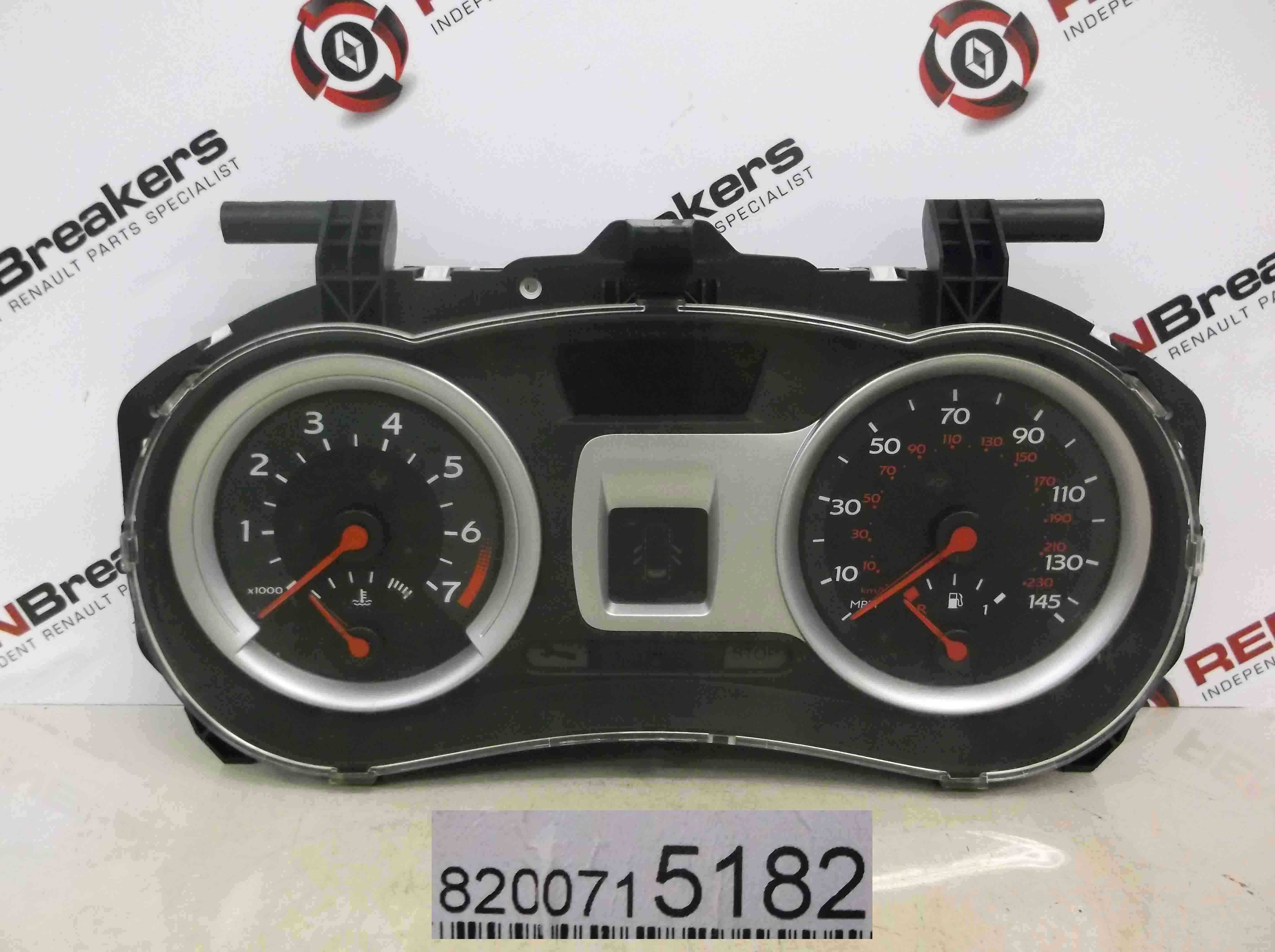 Renault Clio MK3 2005-2012 Instrument Dials Clocks Gauges 106K 8200715182