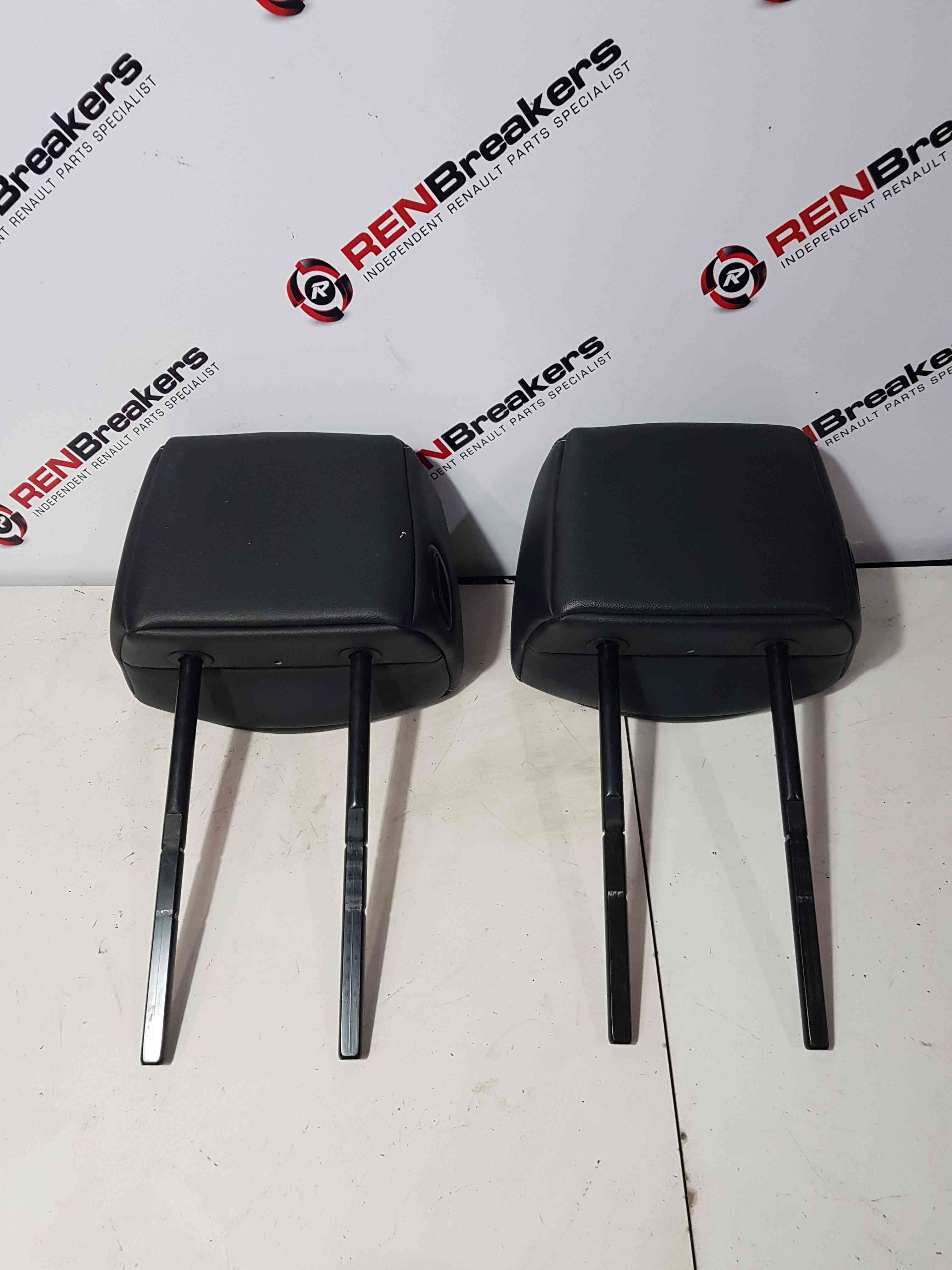 Thumb 6 Renault Clio MK3 2005-2012 Passenger Drivers Front Headrest Leather X2