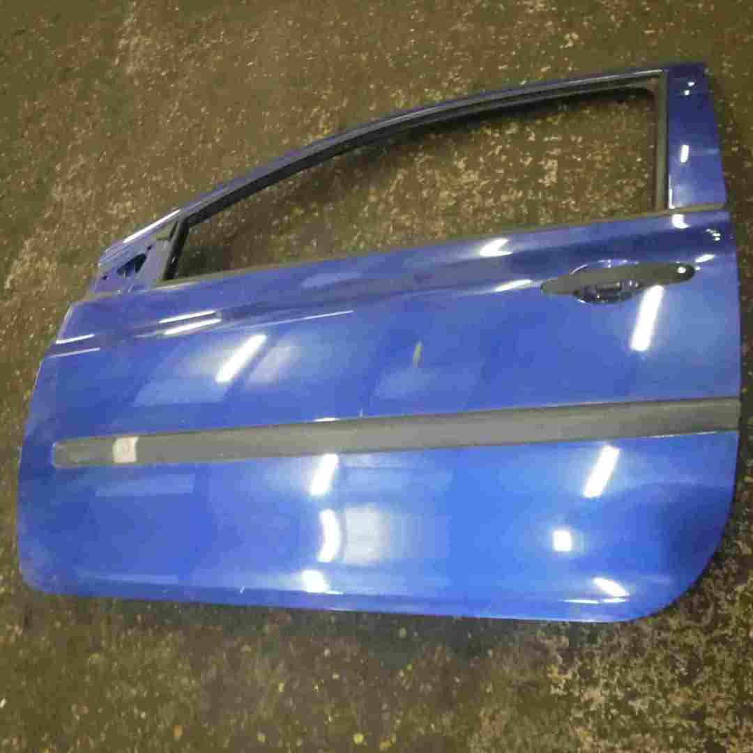 Renault Clio MK3 2005-2012 Passenger NSF Front Door Blue TERNA 3door