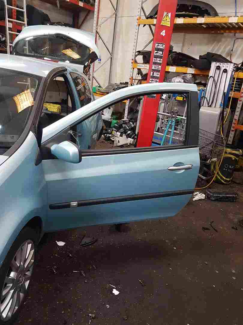 Thumb 2 Renault Clio MK3 2005-2012 Passenger NSF Front Door Blue Ternk 3Door
