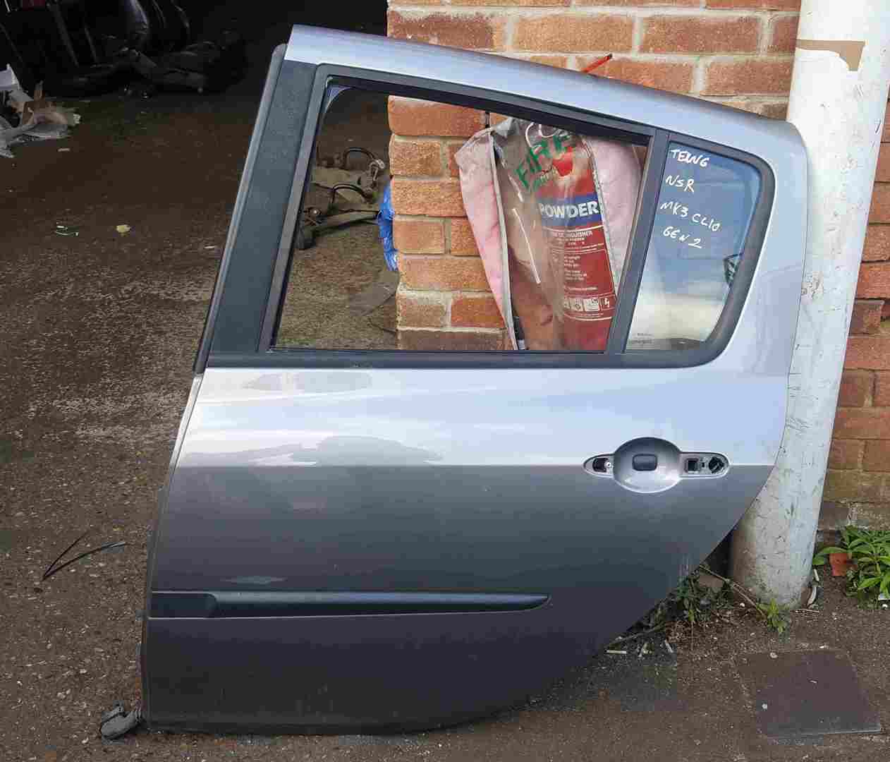Renault Clio MK3 2005-2012 Passenger NSR Rear Door TEKNG Grey