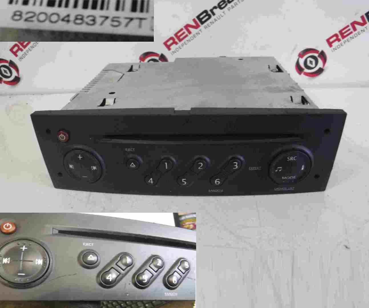 Renault Clio MK3 2005-2012 Radio Cd Player Update List + Code 8200483757
