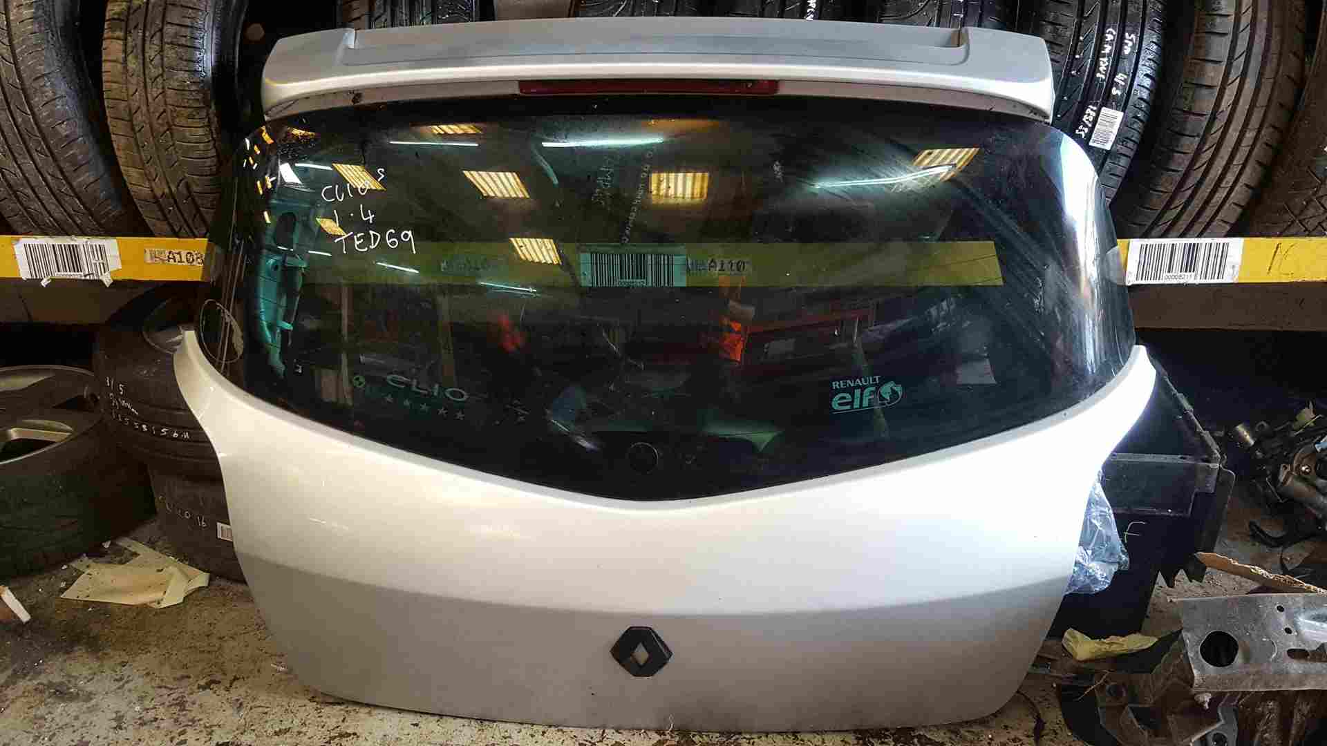 Renault Clio MK3 2005-2012 Rear Tailgate Boot Silver TED69 Sport Spoiler