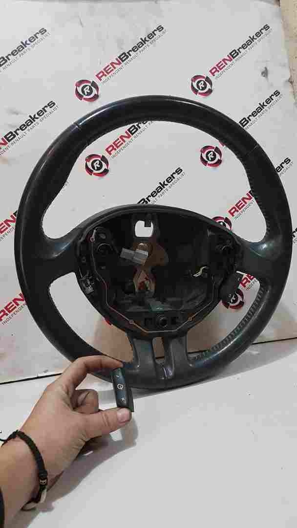 Thumb 4 Renault Clio MK3 2005-2012 Steering Wheel Cruise Control Leather TAB  8200344082