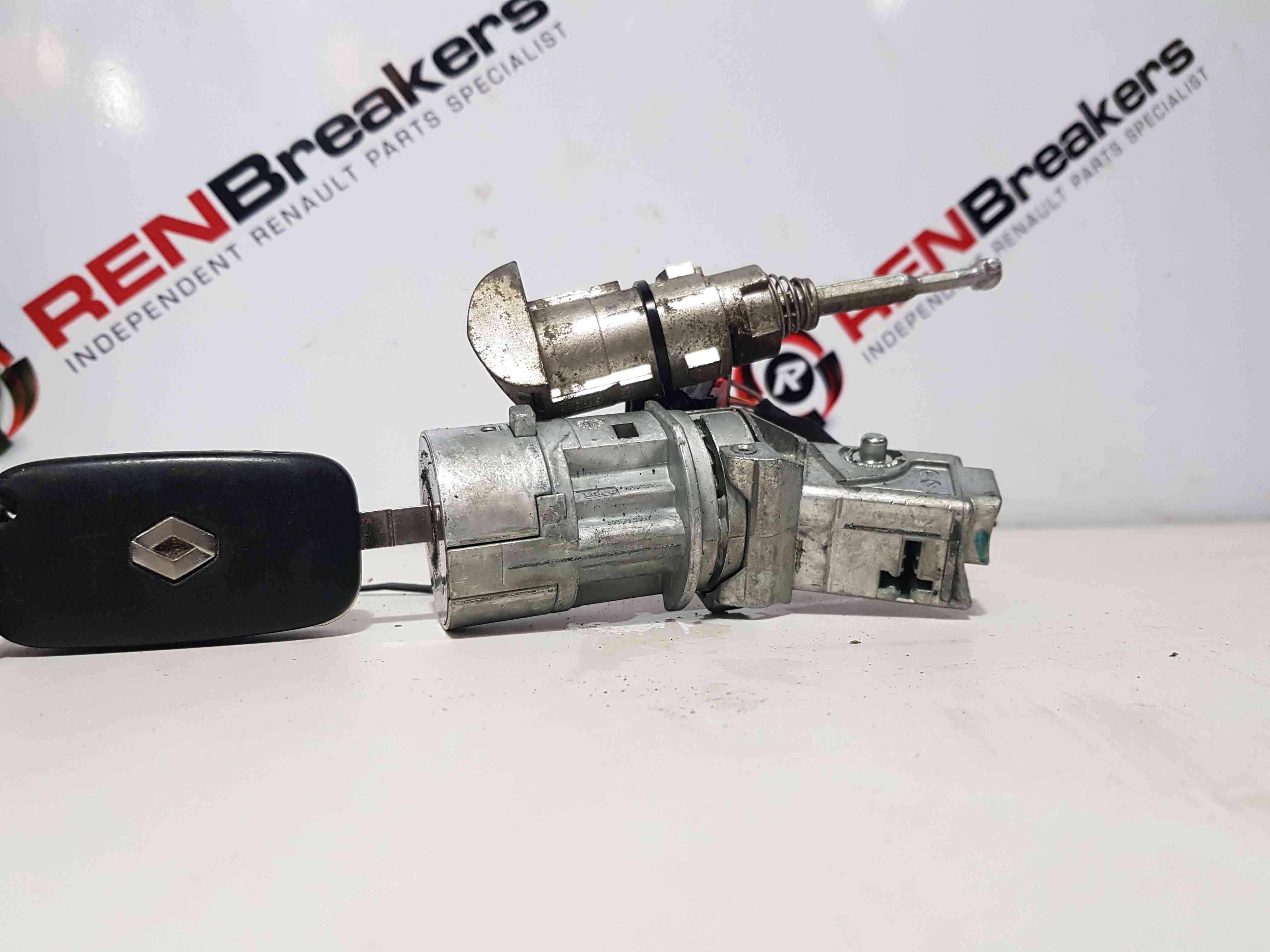 Thumb 5 Renault Clio MK3 2005-2014 Ignition Barrel Flip KEY + Door Lock 8200214168