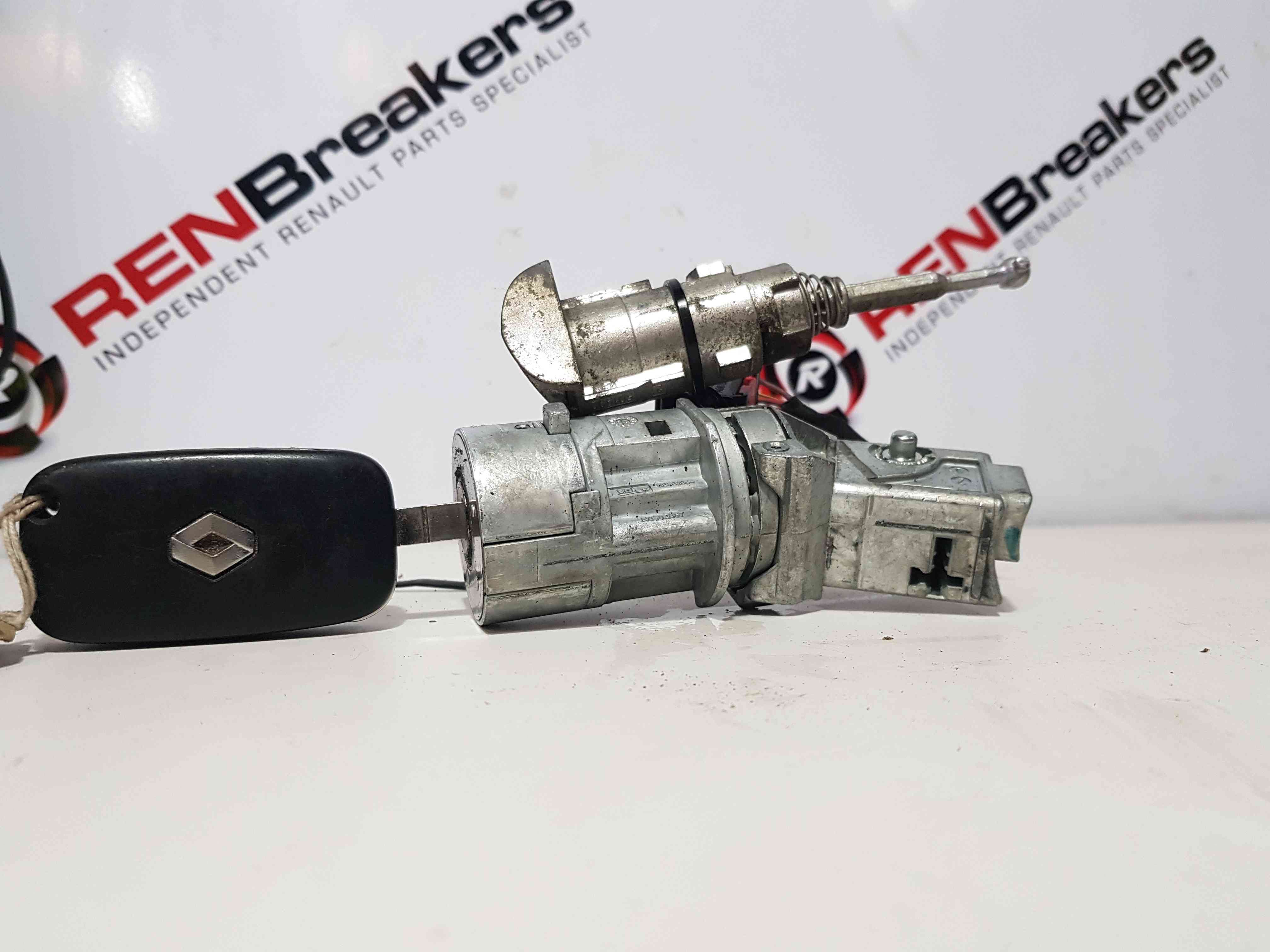 Thumb 6 Renault Clio MK3 2005-2014 Ignition Barrel Flip KEY + Door Lock 8200214168