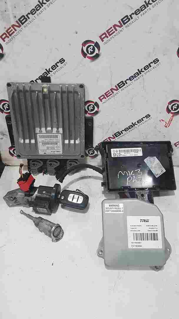 Renault Clio MK3 2009-2012 1.5 DCI ECU SET Uch BCM Steering ECU Key FOB Barrel