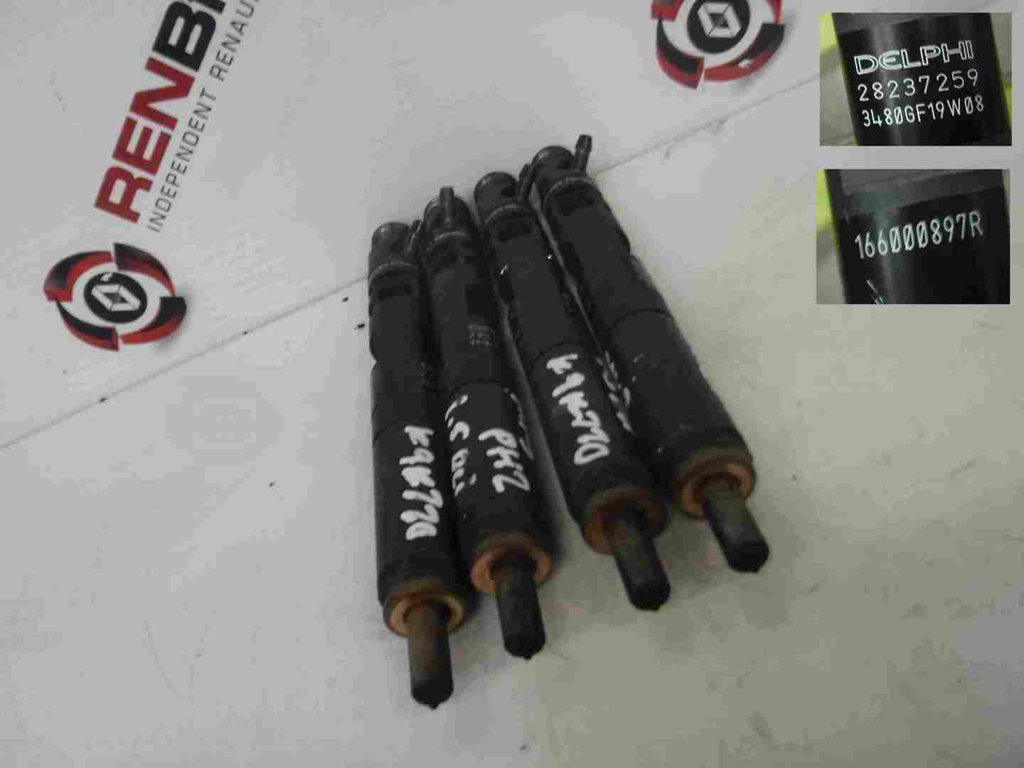 Renault Clio MK3 2009-2012 1.5 dCi Diesel Injectors X4 Set K9K 770