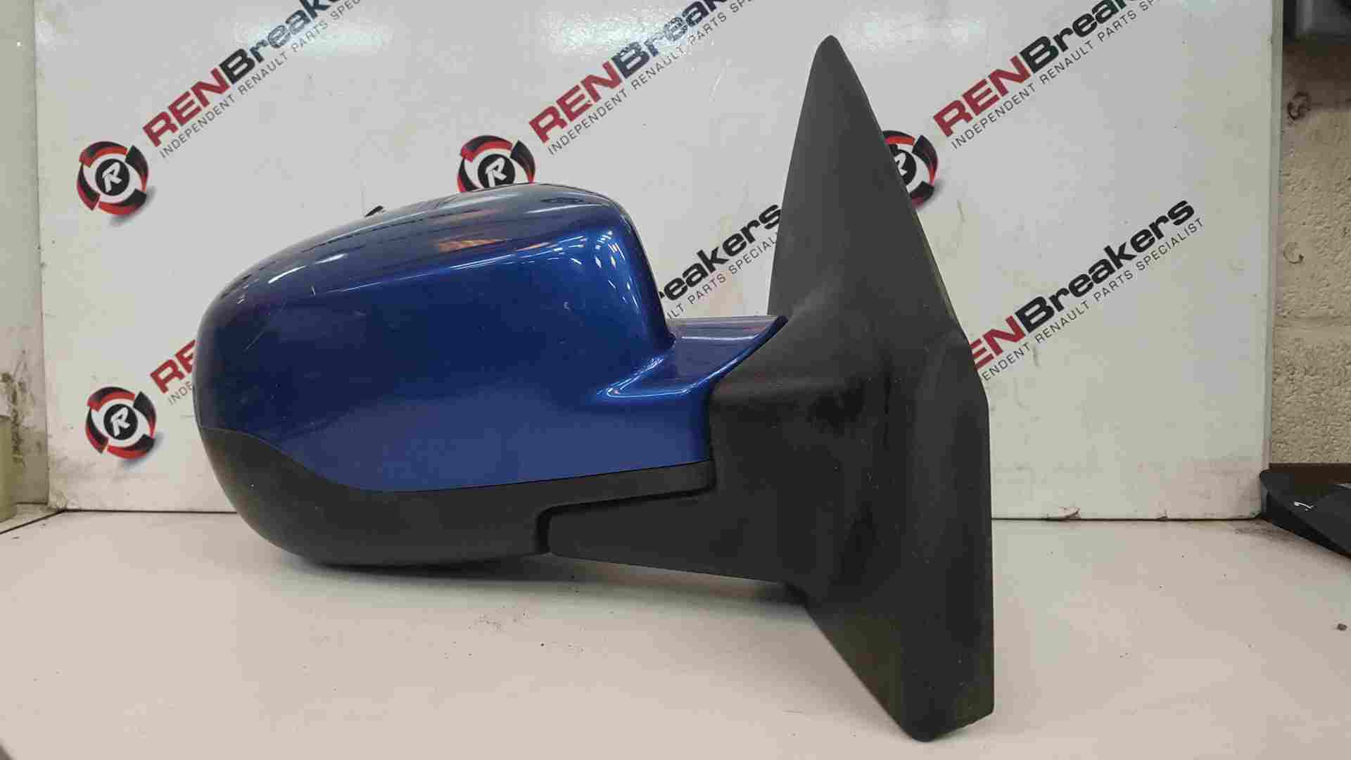 Renault Clio MK3 2009-2012 Drivers OS Wing Mirror Blue TERNA