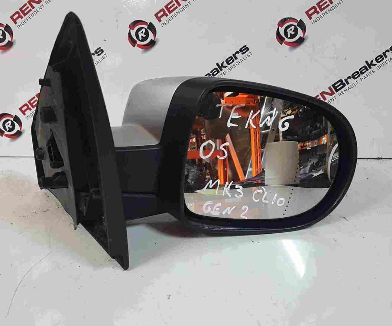 Thumb 3 Renault Clio MK3 2009-2012 Drivers OS Wing Mirror Silver