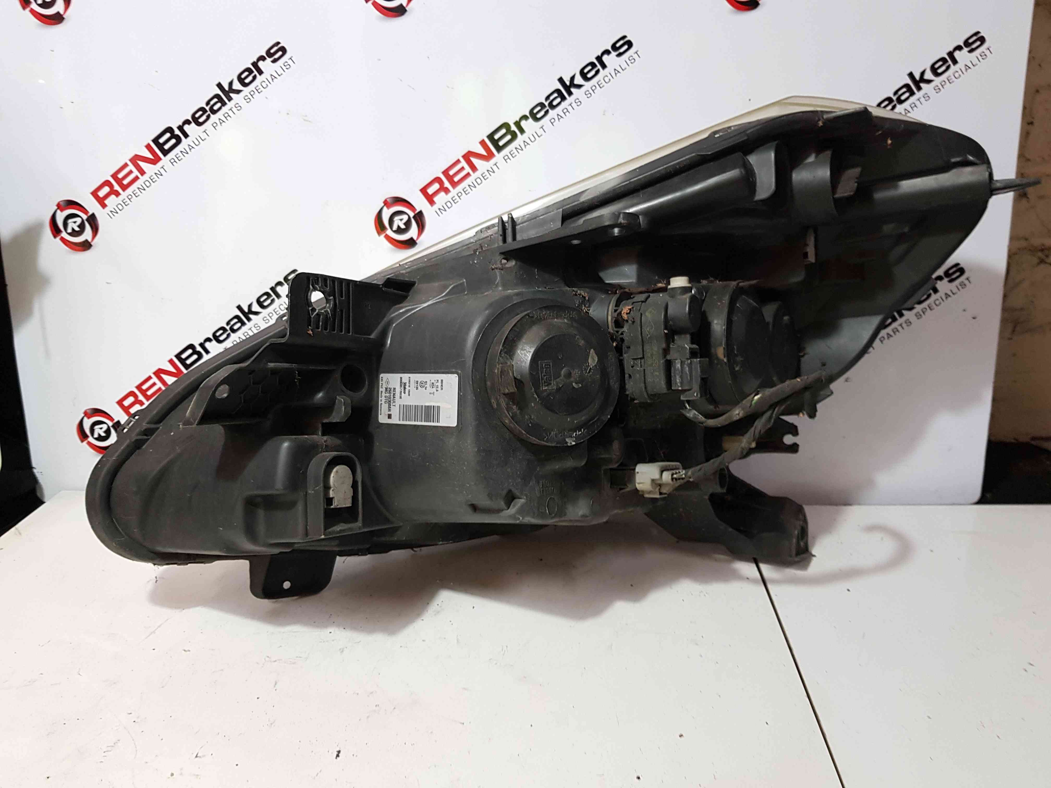 Thumb 8 Renault Clio MK3 2009-2012 Drivers OSF Front Headlight Black Backing Cloudy