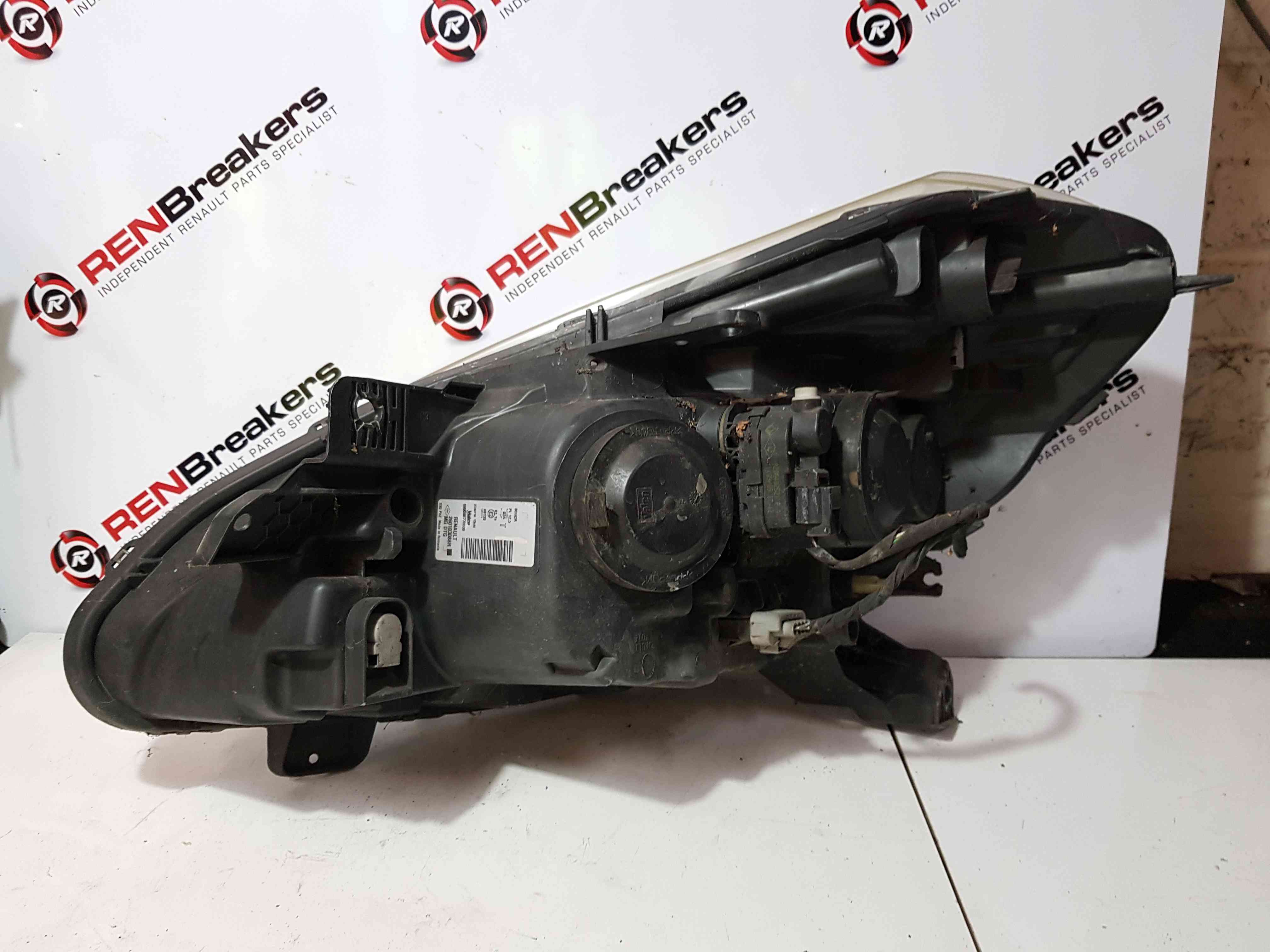 Thumb 9 Renault Clio MK3 2009-2012 Drivers OSF Front Headlight Black Backing Cloudy