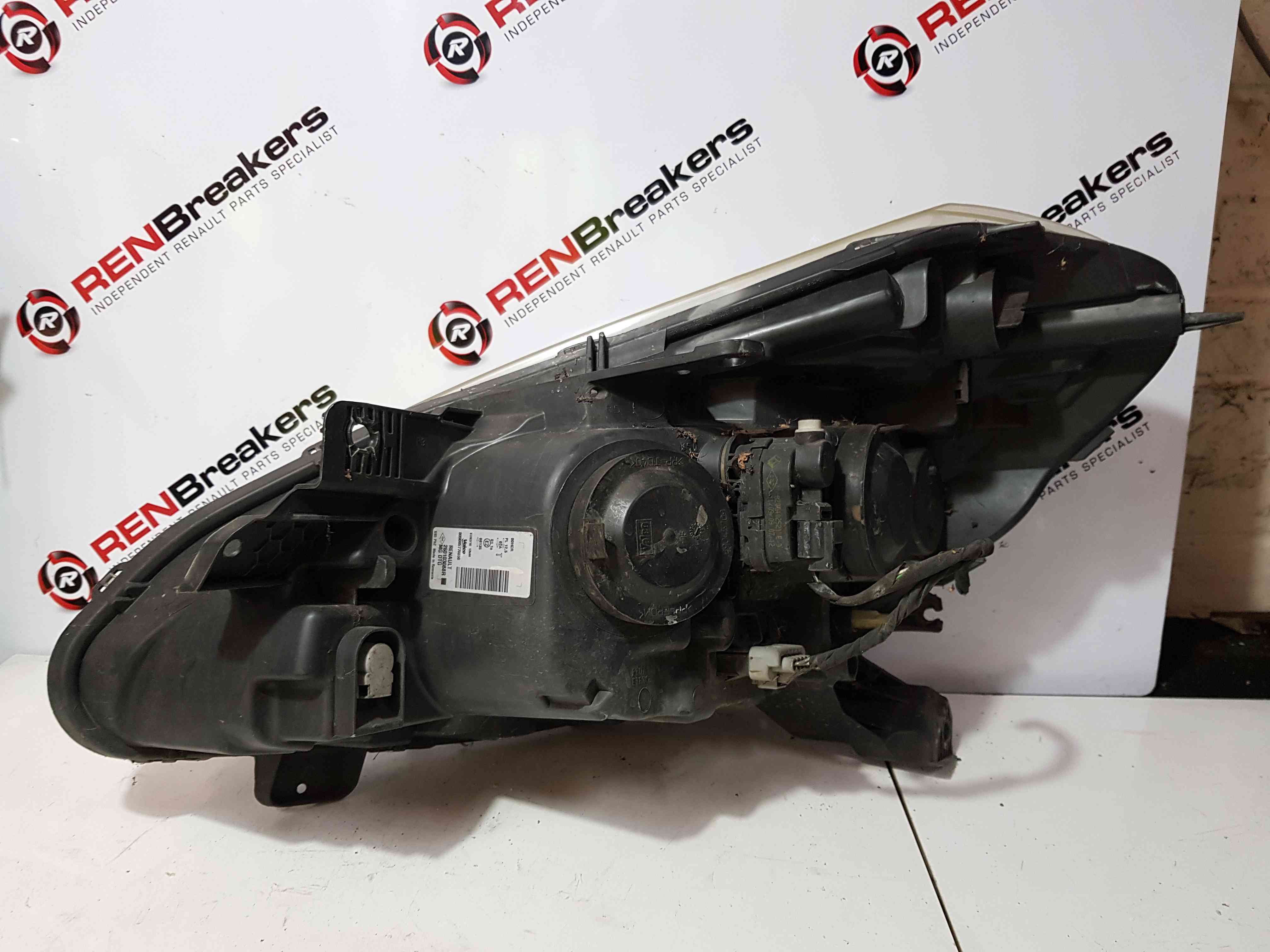 Thumb 10 Renault Clio MK3 2009-2012 Drivers OSF Front Headlight Black Backing Cloudy